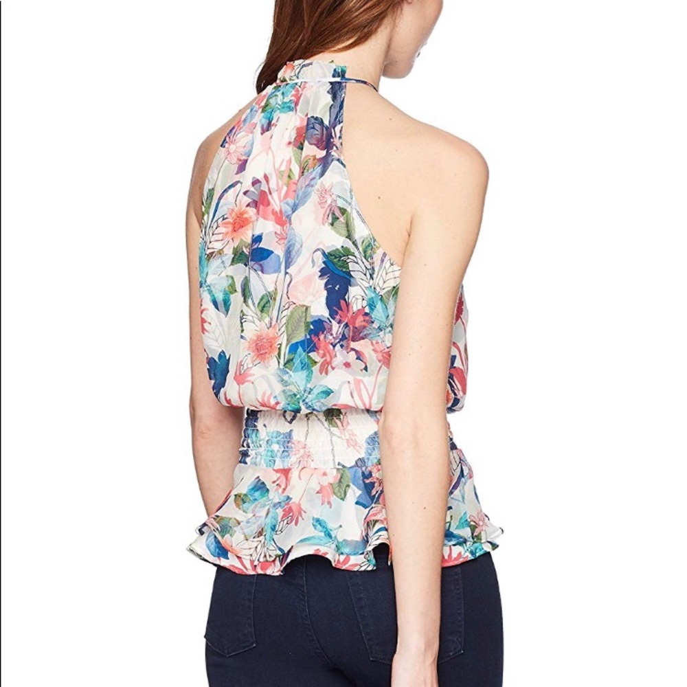 Parker Creed Combo Sleeveless Silk Fiesta Floral